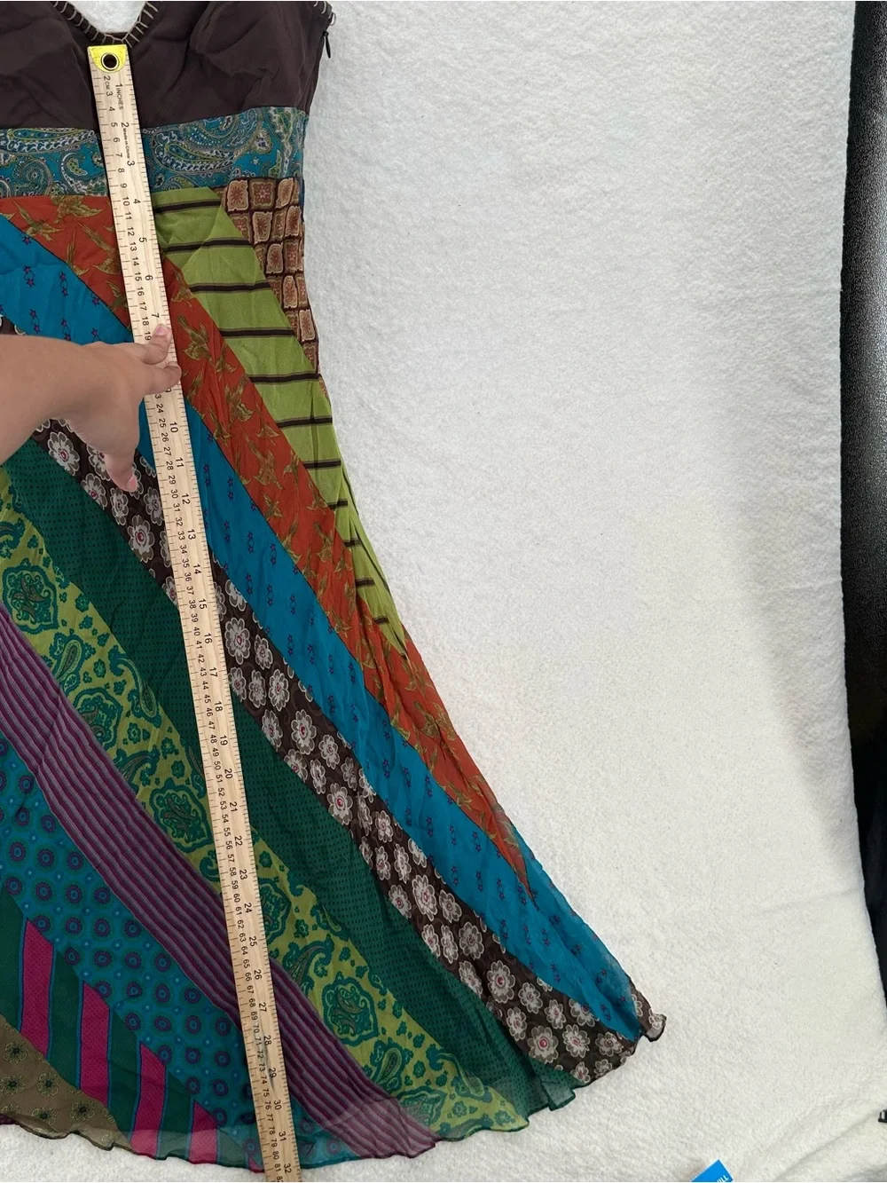 DO NOT BUYEuro Style Boho Fairy BCBG Y2K Patchwork Spaghetti Strap Dress